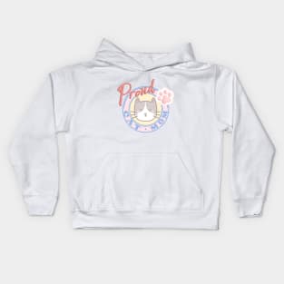 Proud cat mom Kids Hoodie